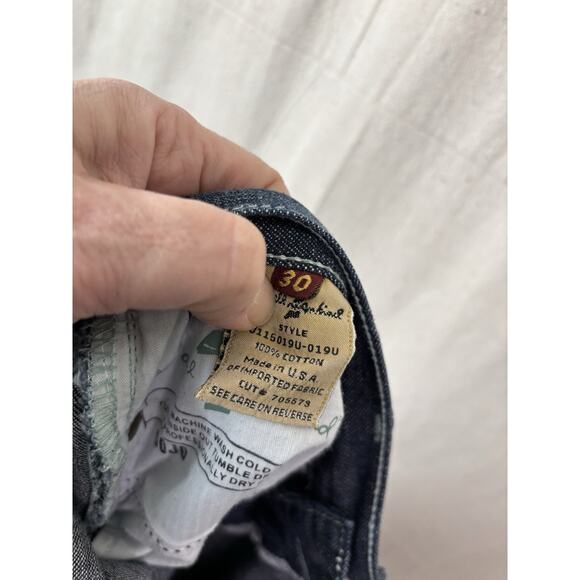 7 For All Mankind Western Cowgirl Flare Denim‎ Jeans Size 30 Dark Wash Cotton US - Picture 12 of 12